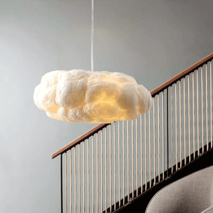 Suspension LED Cloud coton - PVC blanc
