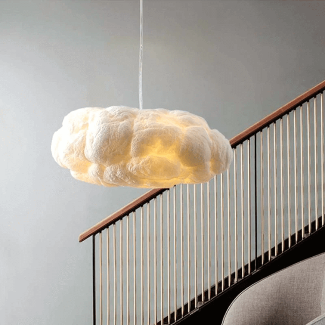 Suspension LED Cloud coton - PVC blanc