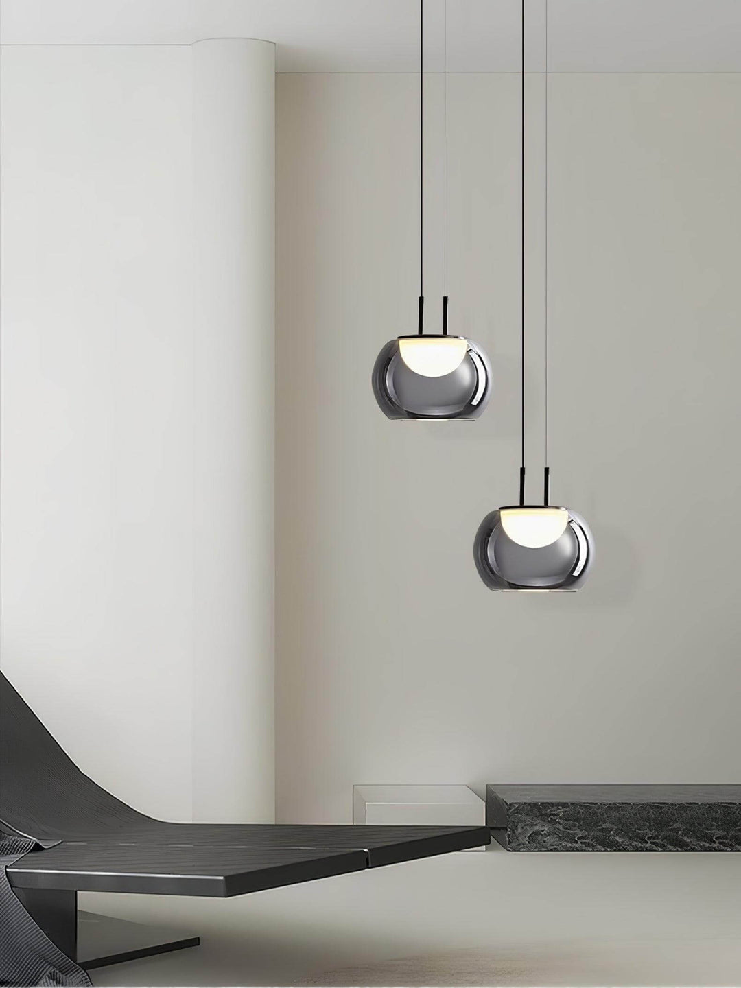 Suspension Halo moderne, 3 lumières