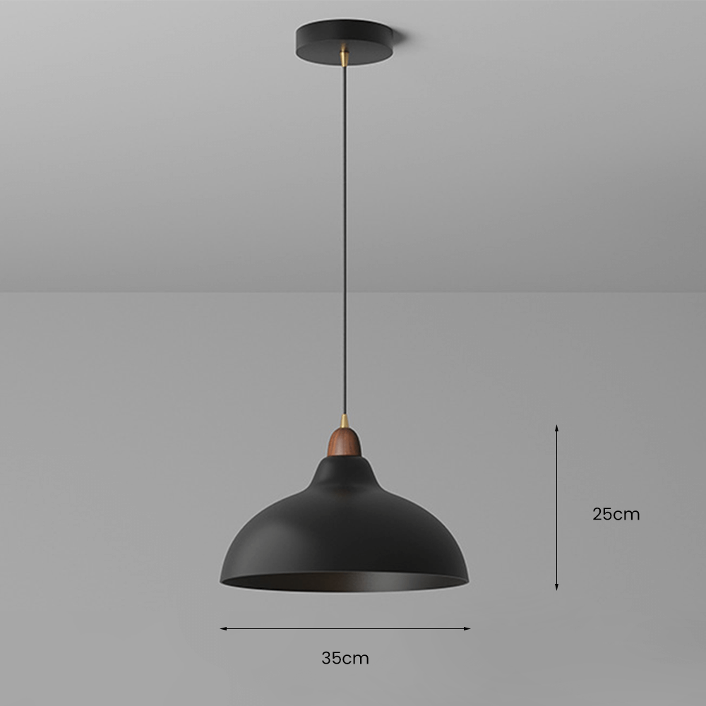 Lampe suspendue scandinave en bois