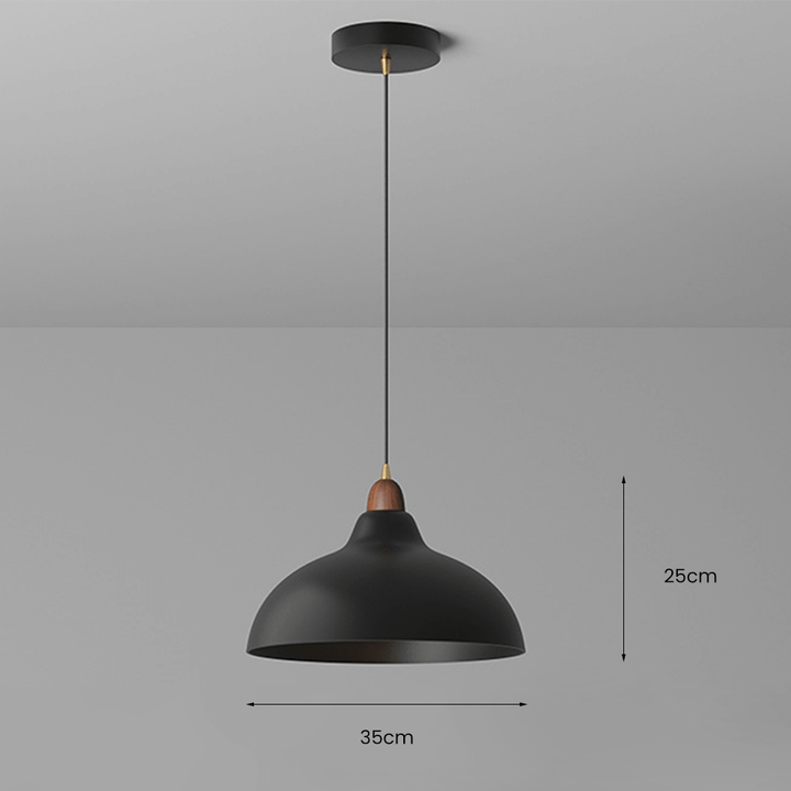 Lampe suspendue scandinave en bois