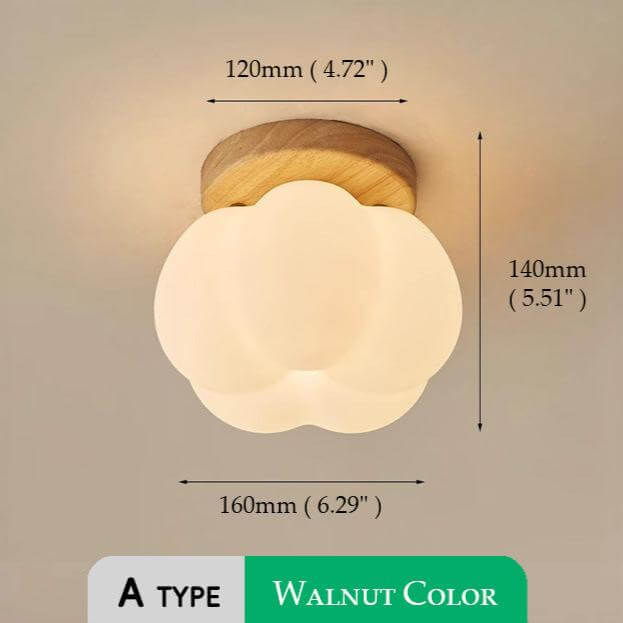 Plafonnier en forme de citrouille