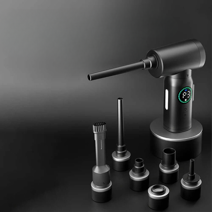 2-in-1 Akku Druckluftreiniger & Staubsauger mit LED