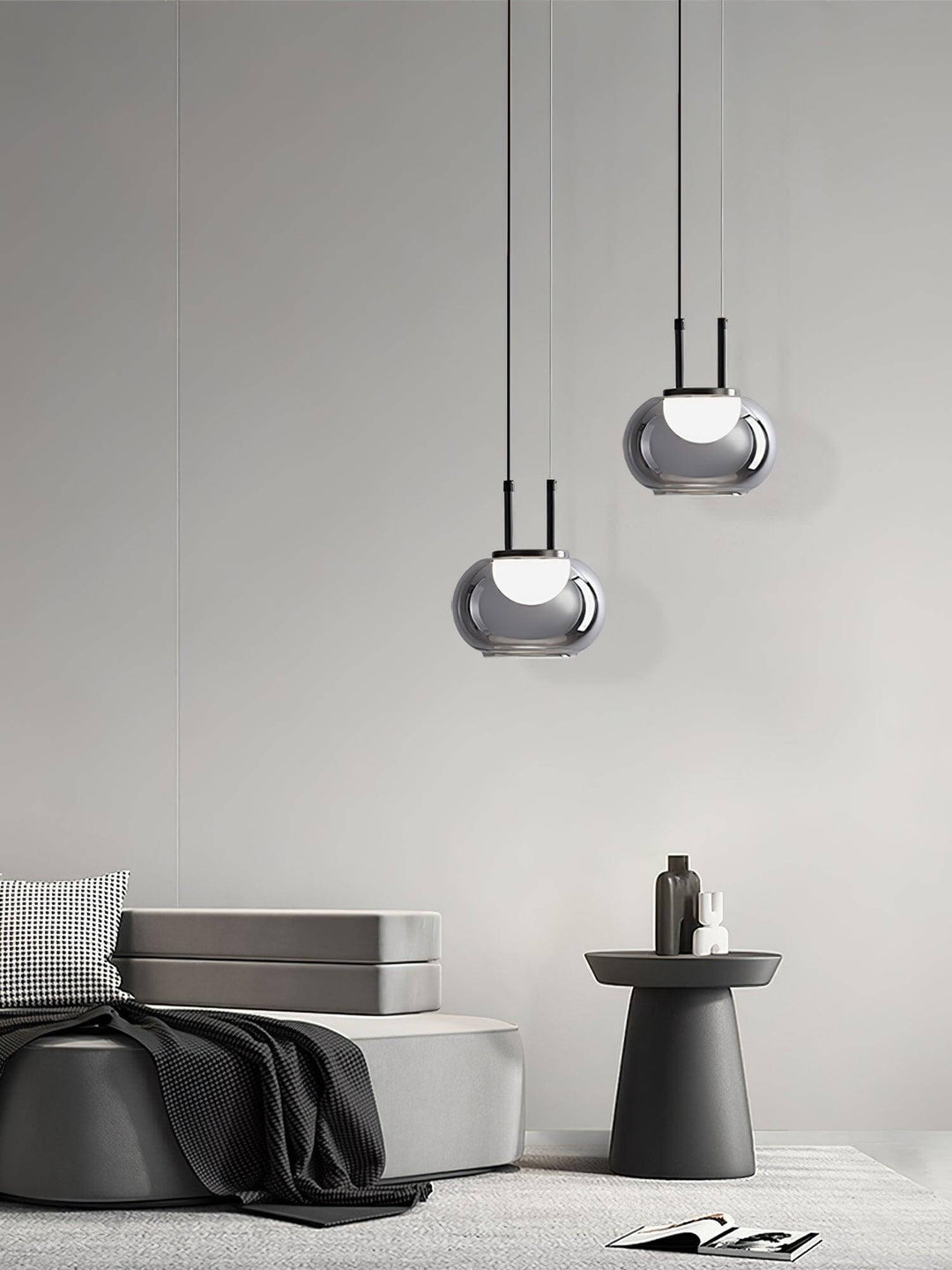 Suspension Halo moderne, 3 lumières