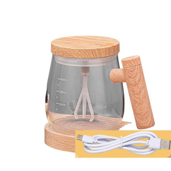Handmixer Tasse aus Holz - 2-in-1 Smoothie Mixer