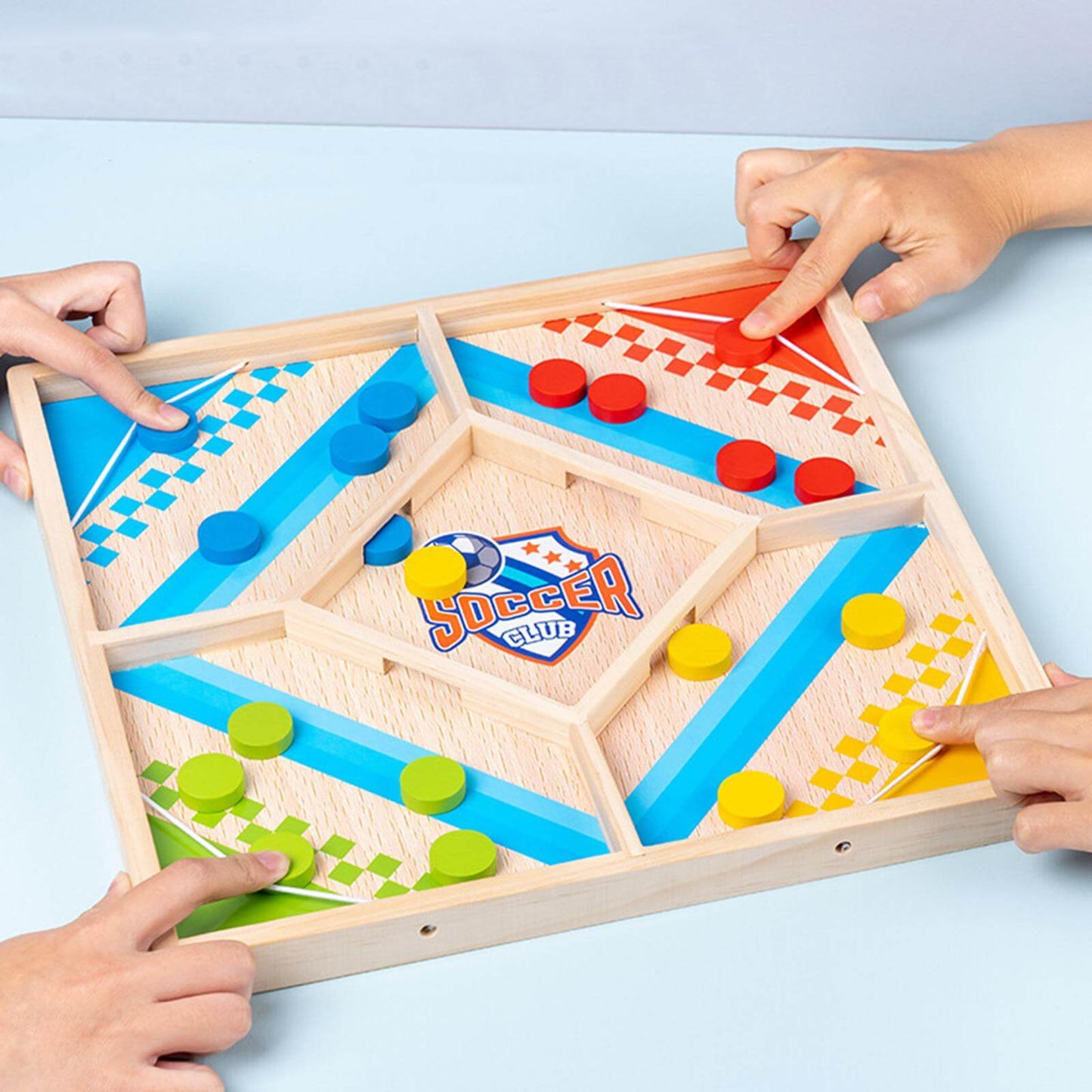 2-in-1 Holz-Lernspiel - Chinesisches Dame