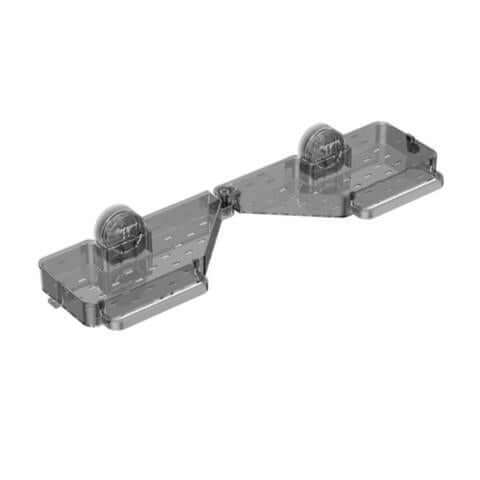 Étagère de salle de bain pliable avec ventouses