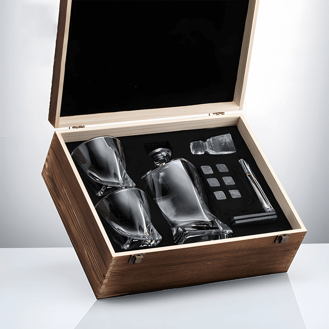 Coffret cadeau exclusif de whisky en cristal