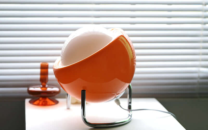 Lampe de table rétro en verre - éclairage d'ambiance