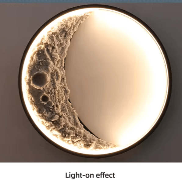 3D Mond Wandlampe Halbmond LED Leuchte
