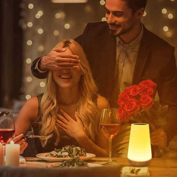 Lampe d'ambiance LED tactile à intensité variable