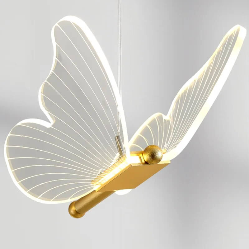 Lampe suspendue décorative en forme de papillon