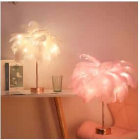 Plafonnier à plumes pour salon