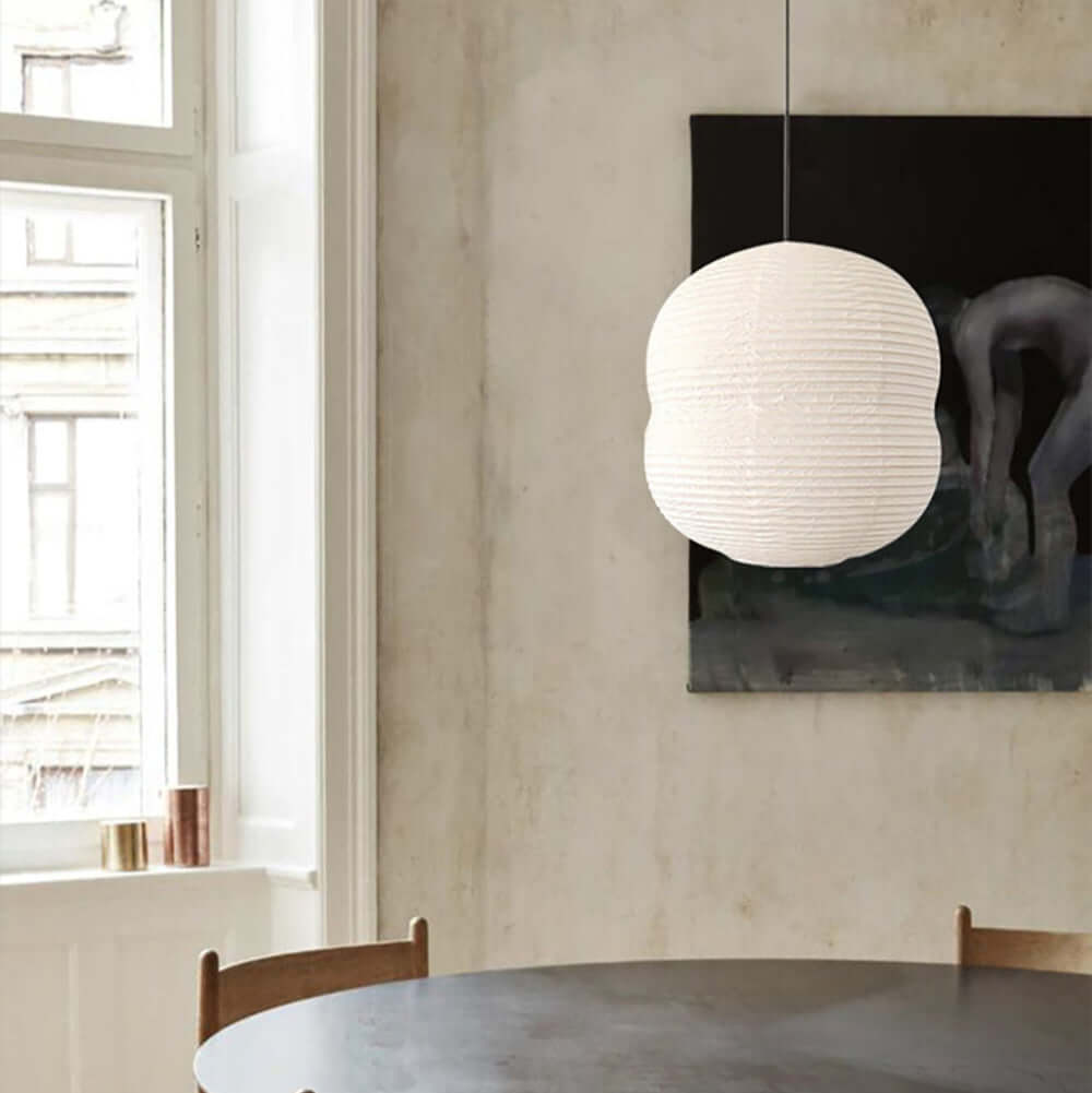 Mini lampe suspendue en papier washi