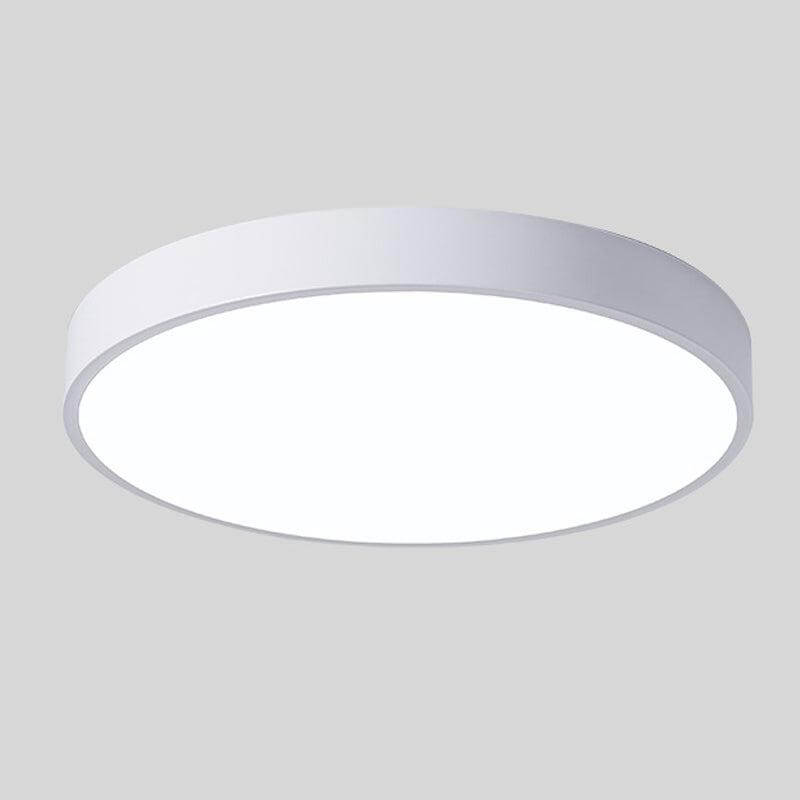 Plafonnier LED rond en bois moderne