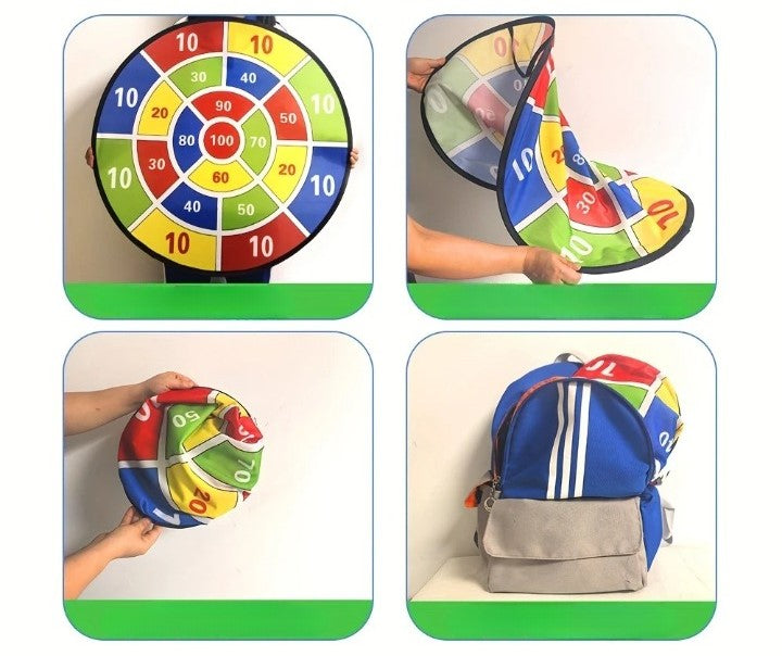 Cible de fléchettes pour enfants avec balles adhésives