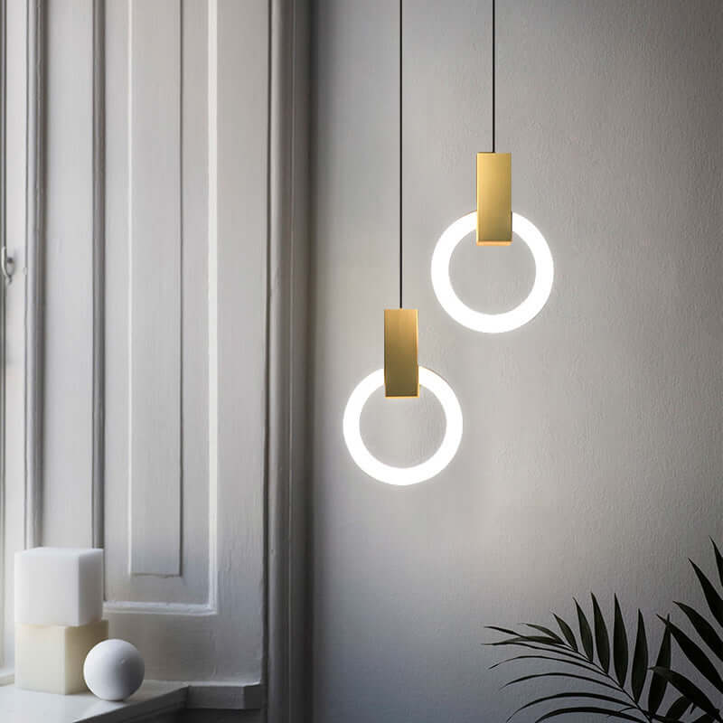 Suspension annulaire LED moderne