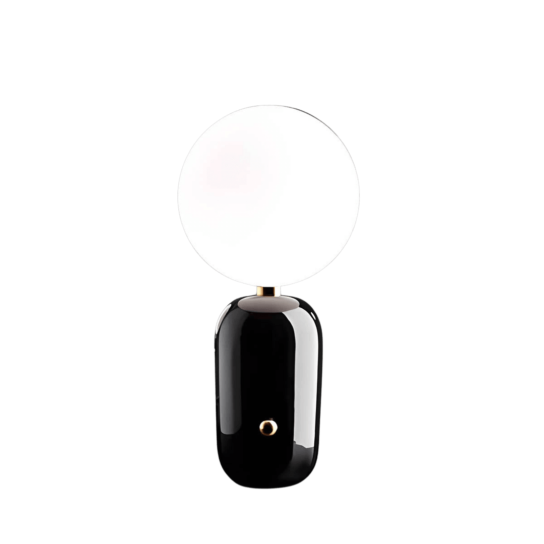 Lampe de table élégante avec base en verre