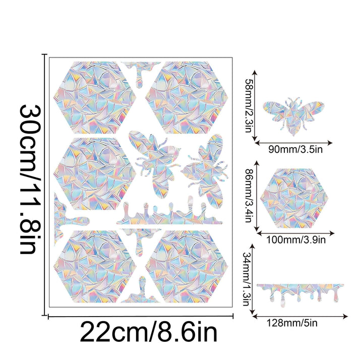 Décoration de fenêtre arc-en-ciel - autocollante, colorée, décorative