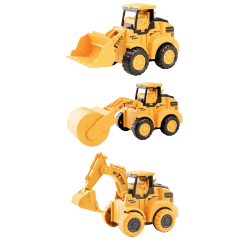 Kinder-Bagger Set - 3er oder 6er Set - Bauspaß garantiert