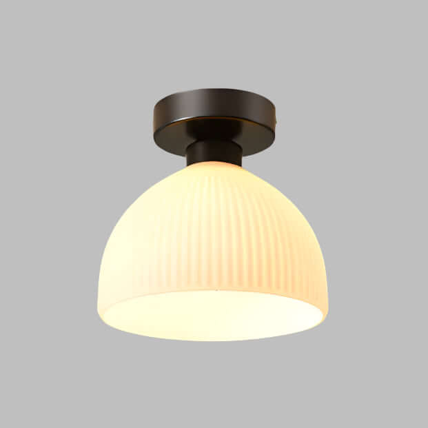 Plafonnier en verre dépoli