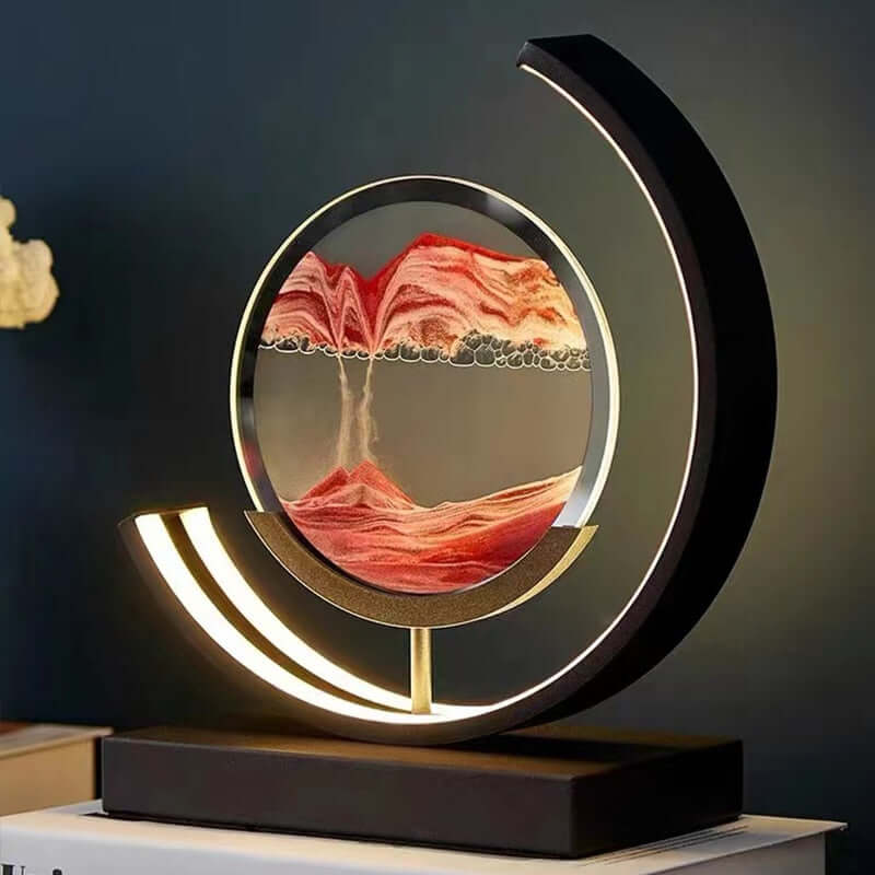 3D Sandbild Tischlampe - Dynamische Kunst