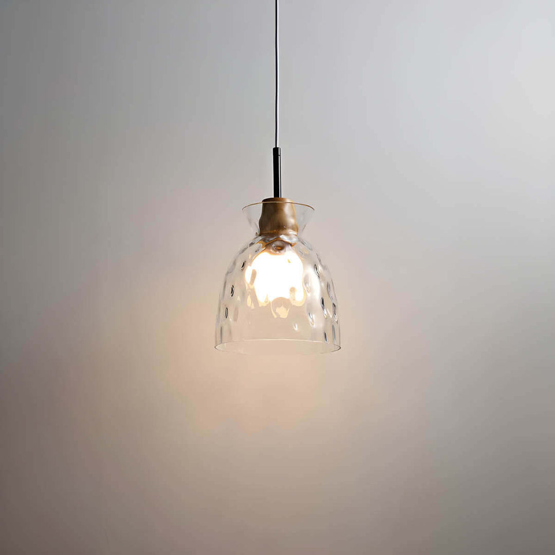 Lustre moderne en verre, 1/3 têtes