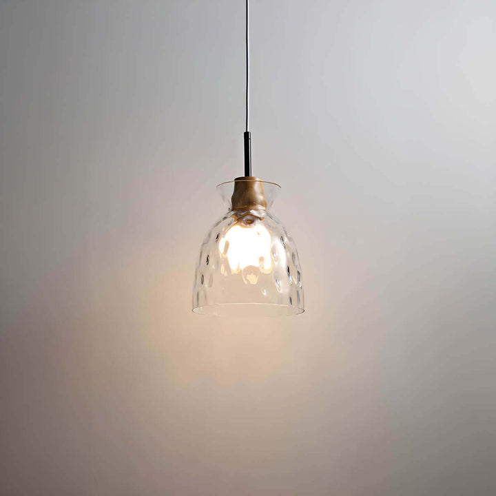 Lustre moderne en verre, 1/3 têtes