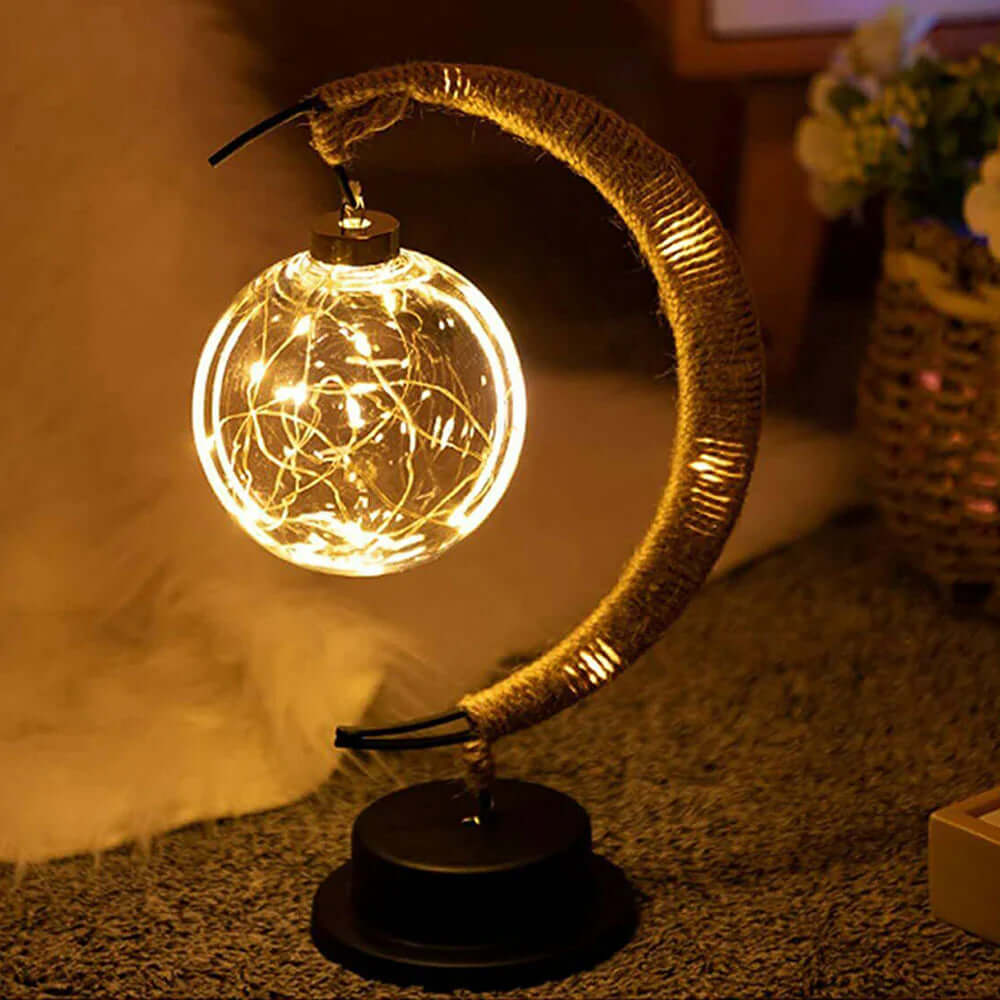 Dekorative Mondlichtlampe mit Halterung