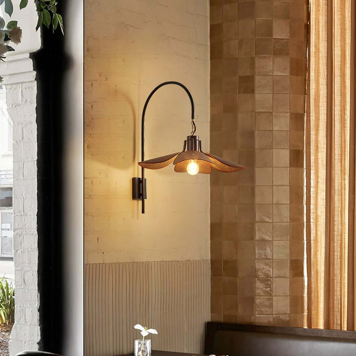 Applique murale pétales design moderne en tissu