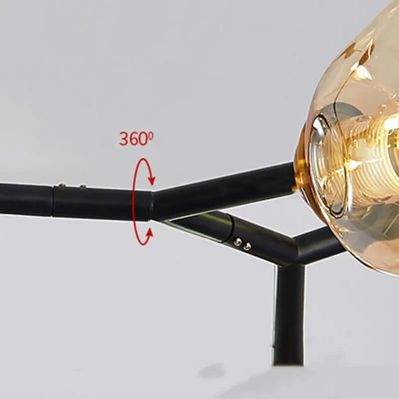 Lustre moderne en verre - LED