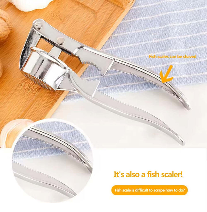 Edelstahl Knoblauchpresse - Effizient & Robust