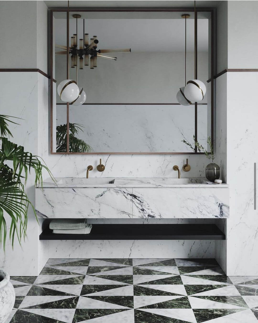 Suspension en forme de lune Design moderne