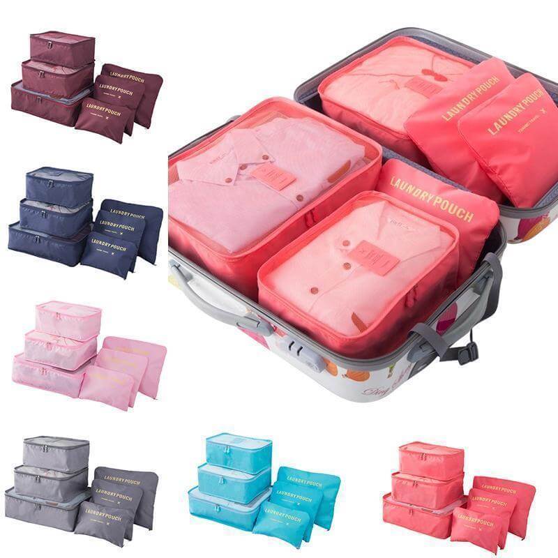 Ensemble de 6 cubes de rangement de voyage