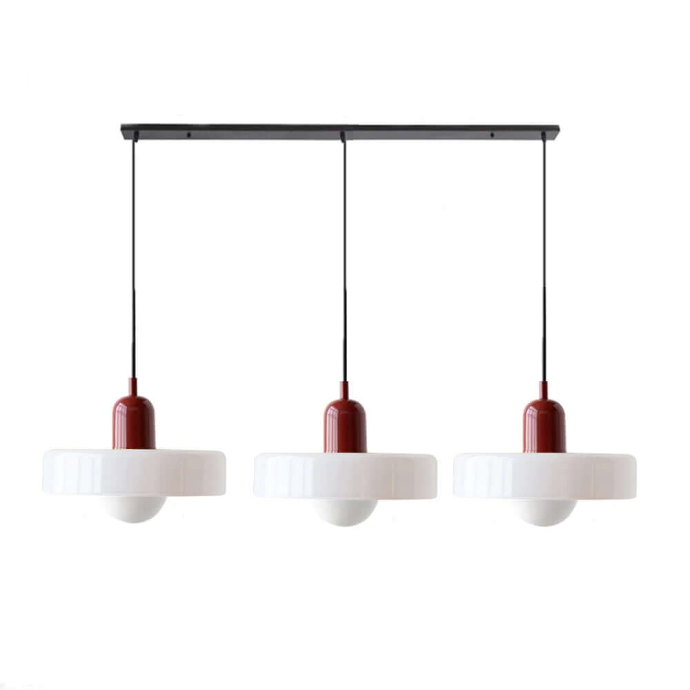 3-köpfige Bauhaus Pendelleuchte