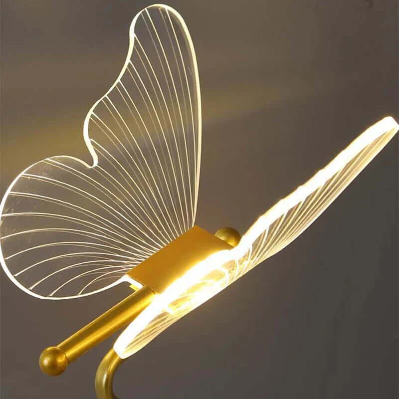 Lampe de table LED design moderne papillon