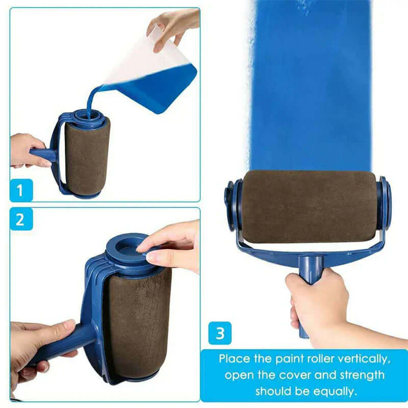 6-teiliges Malerset - Profi-Farbroller für perfekte Wände