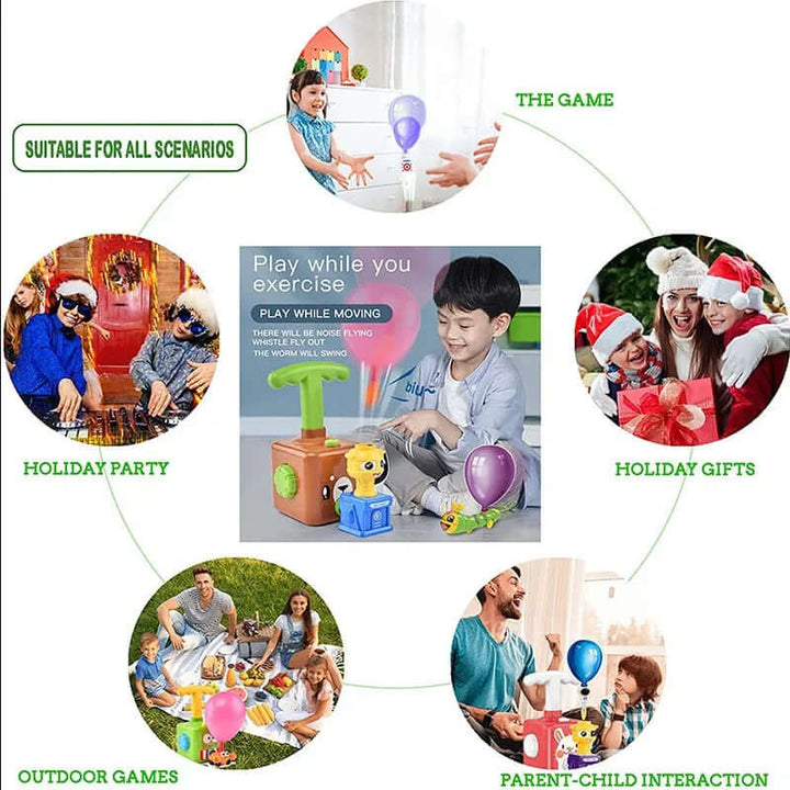 Voiture-fusée à ballon : jouet physique pour les enfants à partir de 3 ans