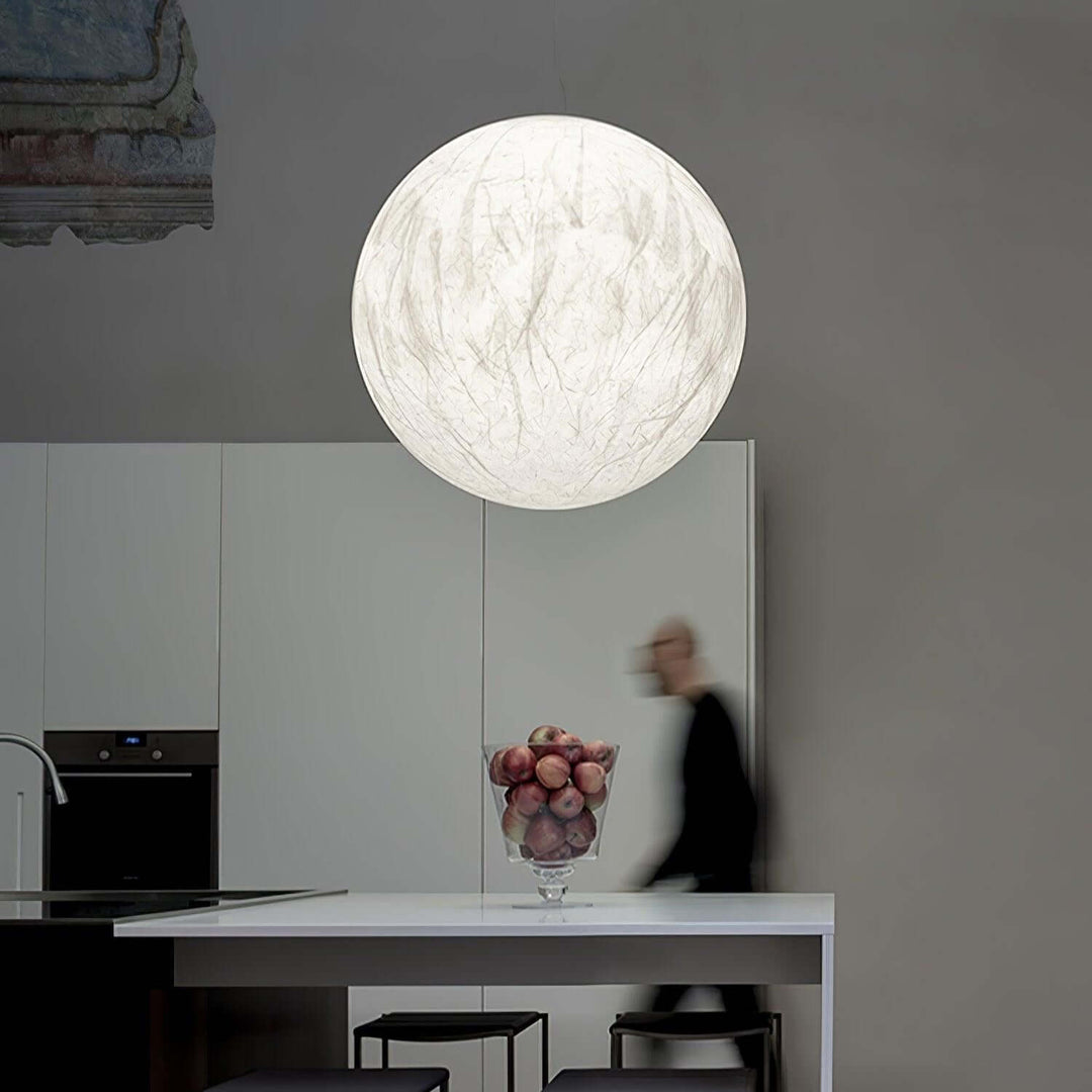 Suspension en soie Moon - design moderne