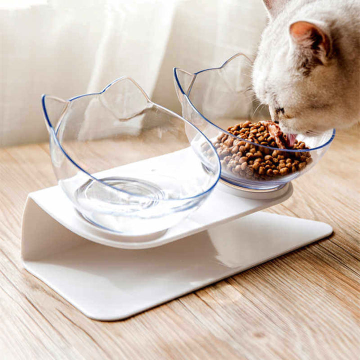 Gamelle surélevée pour chat - ergonomique et confortable