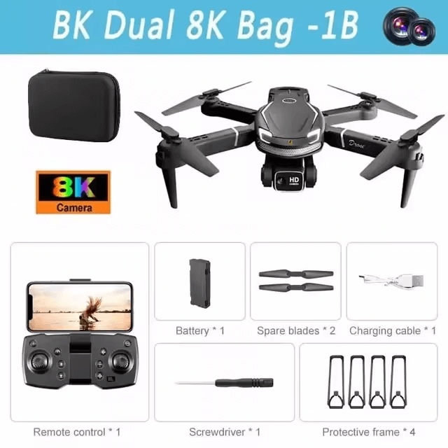 Mini Drohne mit 8K HD Kamera & GPS für Luftfotografie