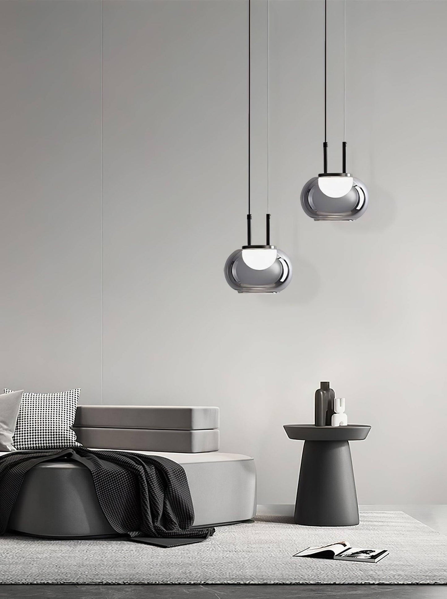 Suspension Halo moderne, 3 lumières