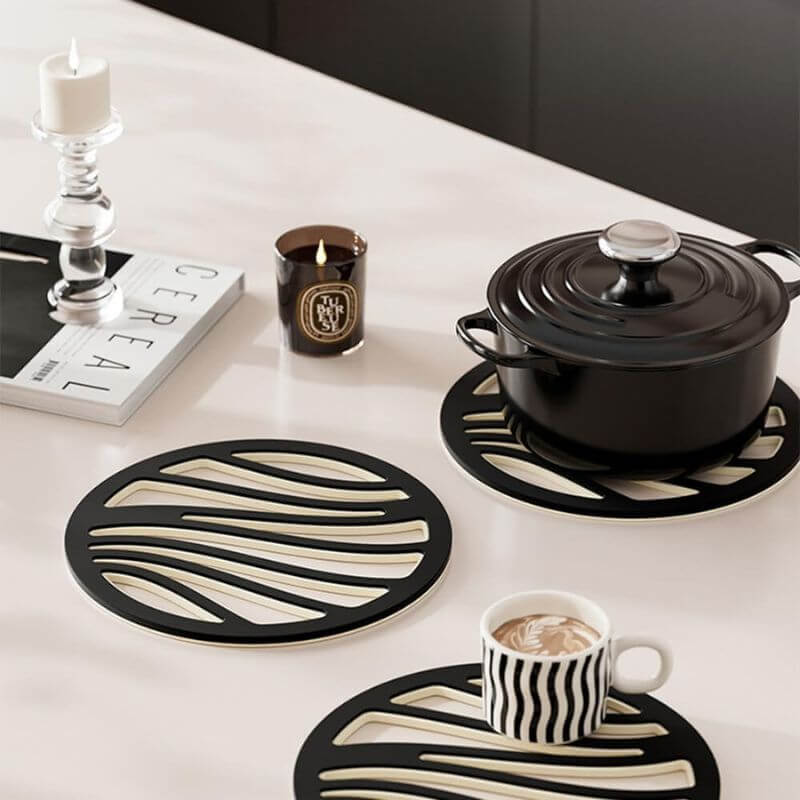 6er Set Hitzeuntersetzer - Modernes Design