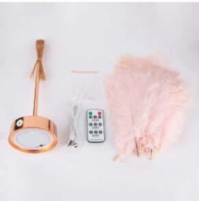Plafonnier à plumes pour salon