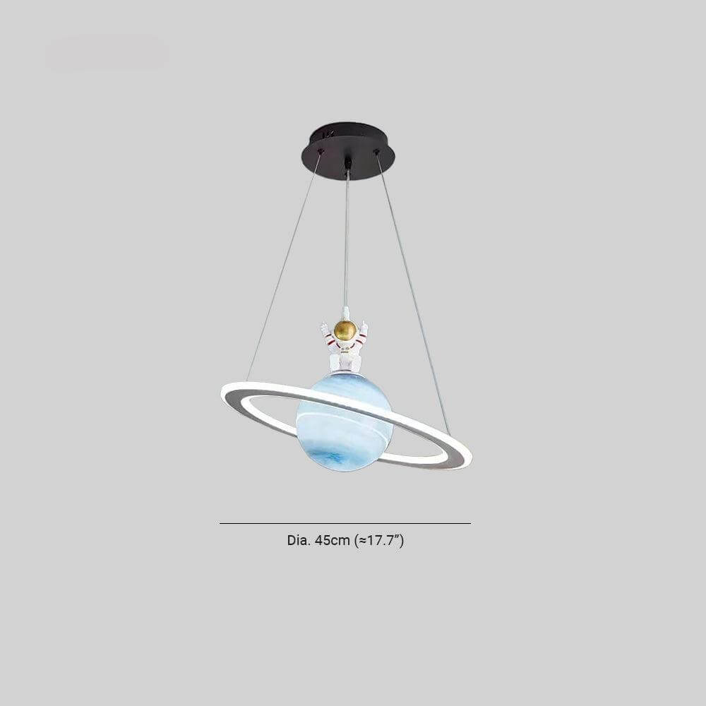 Lampe suspendue LED pour chambre d'enfant au design planétaire