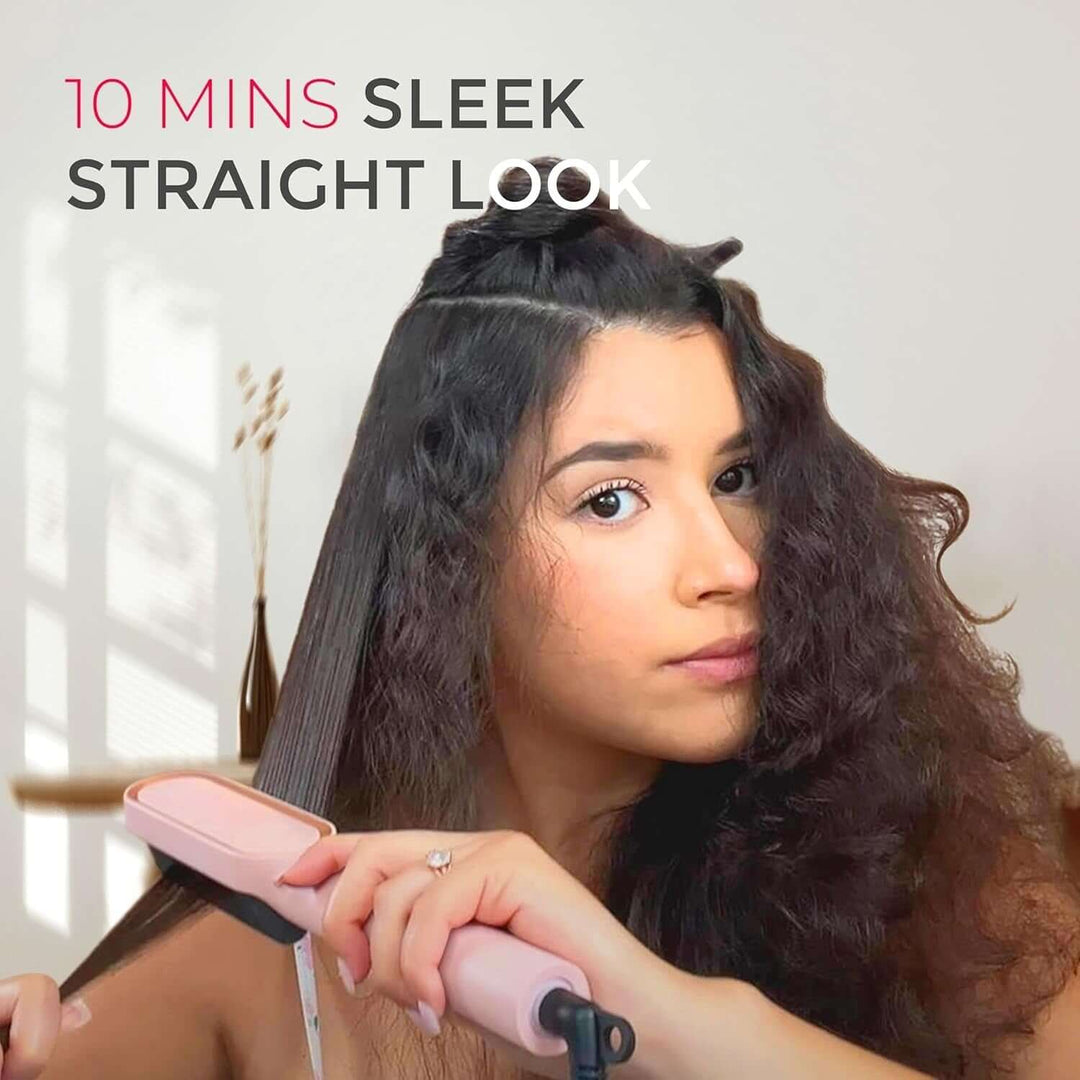 Glättende Haarbürste - 5 Heizstufen, schnelles Aufheizen