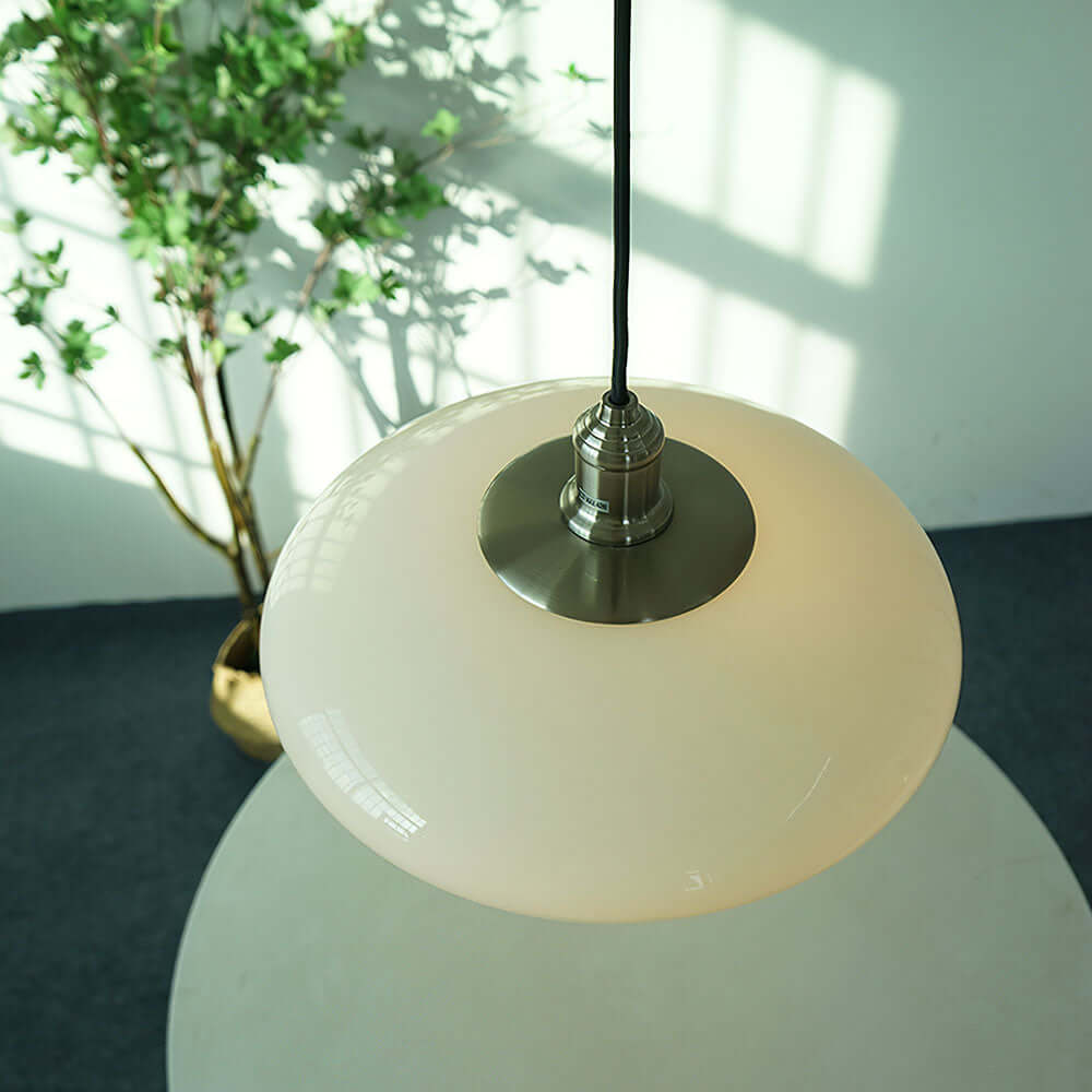 Moderne Weiße Glas Pendelleuchte