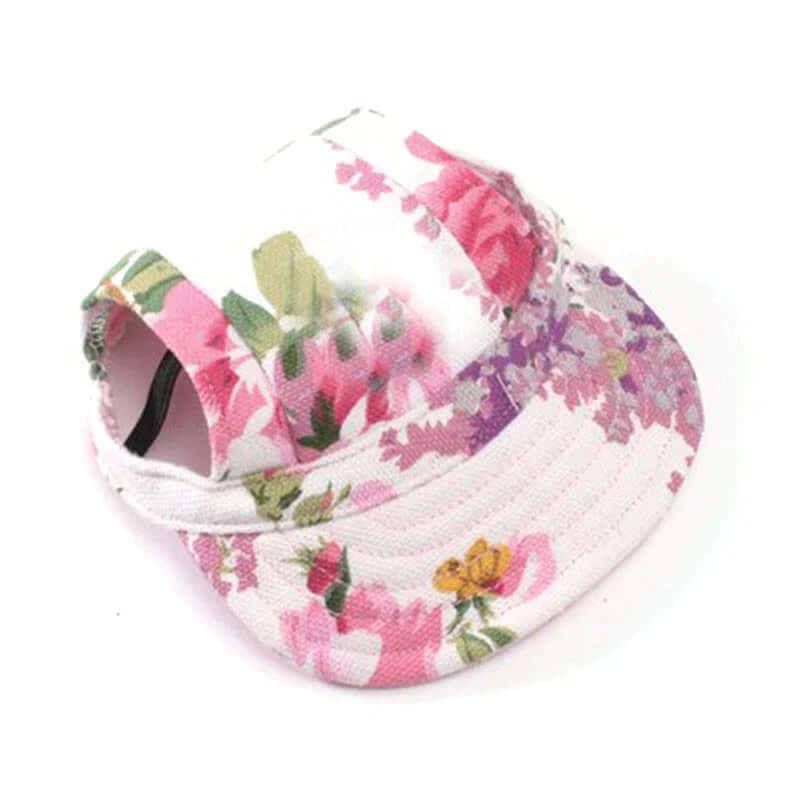 Casquette pour chien avec trous pour les oreilles et mentonnière