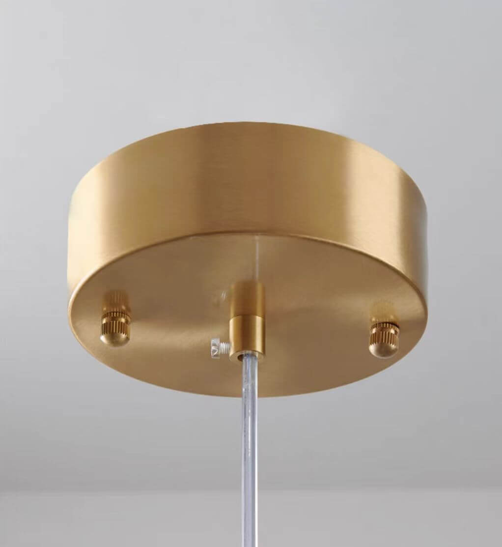 Suspension moderne en verre ciel étoilé gris