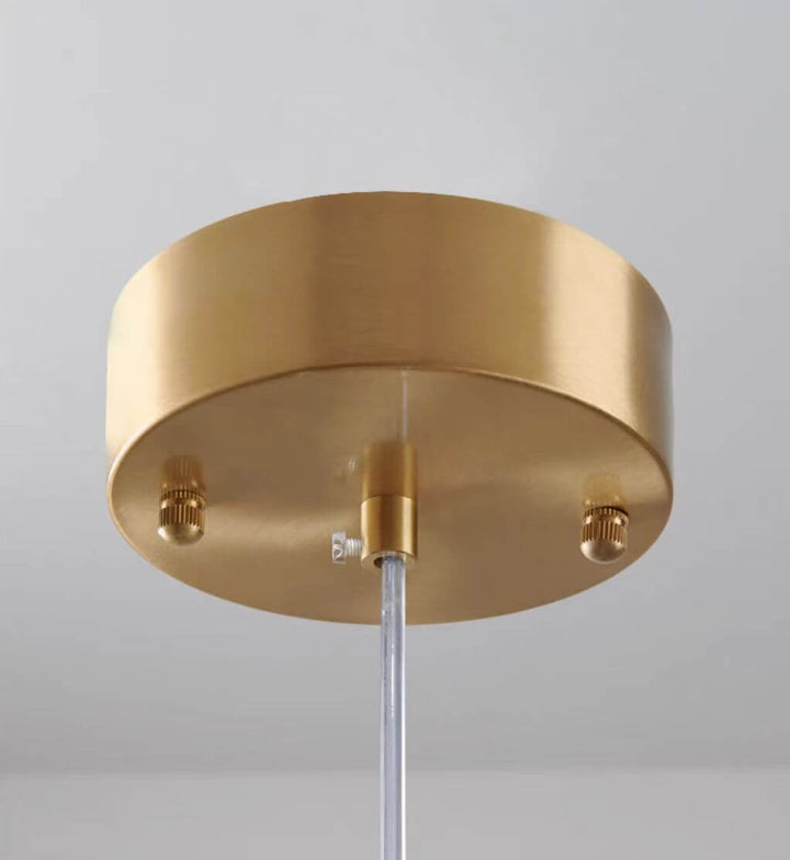 Suspension moderne en verre ciel étoilé gris